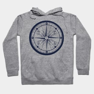 Beautiful Compass Sailing, Hiking, Adventure Gift Hoodie